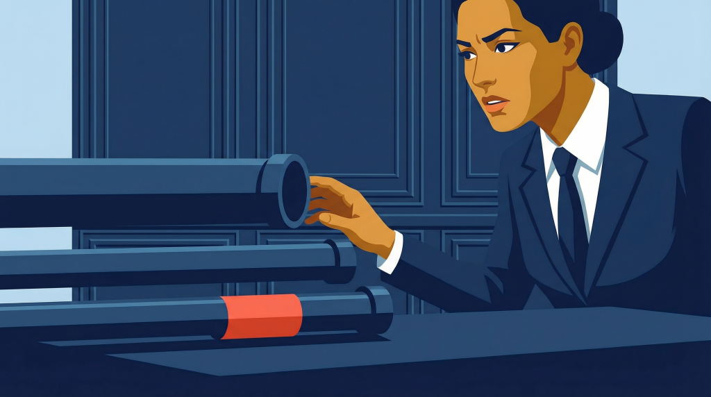 Illustration of a business leader reviewing contract terms revealing hidden margin exposure