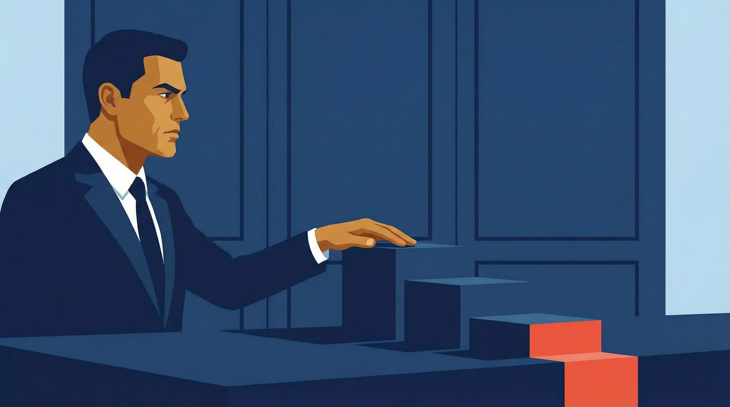 Illustration of a business leader evaluating multiple scenarios to uncover hidden margin risk