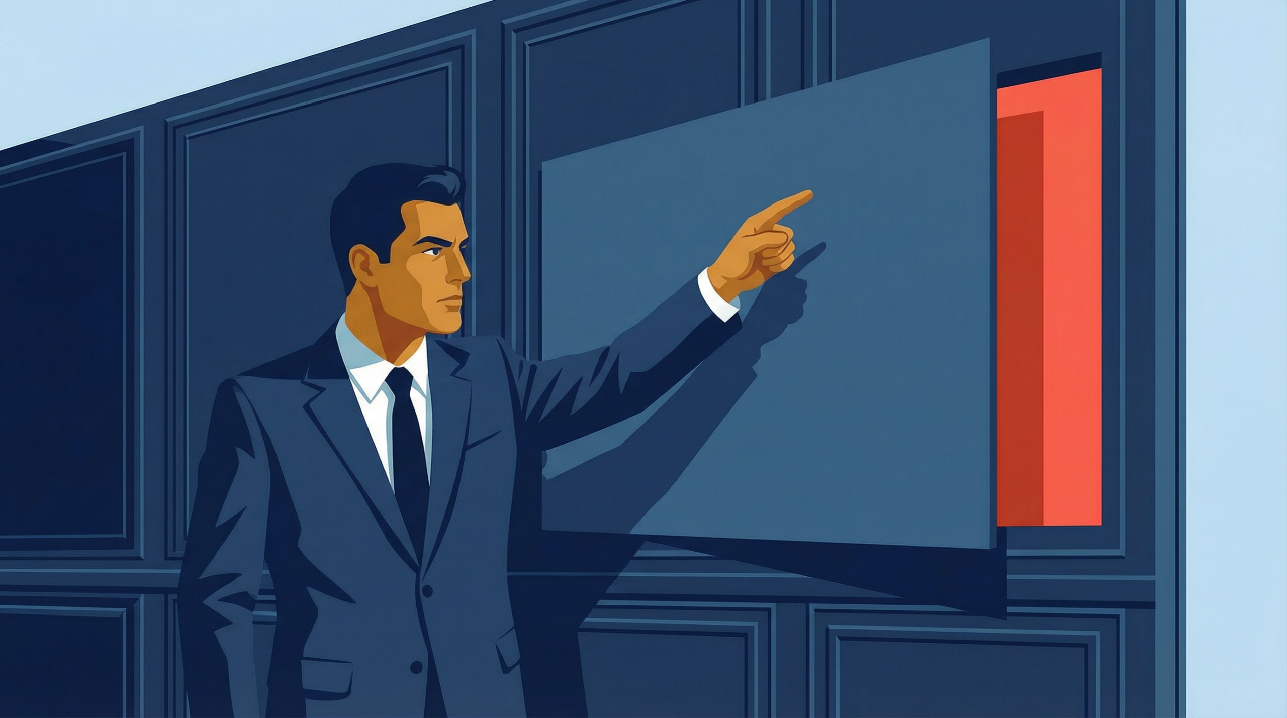 Illustration of a business leader shifting from short term actions to structural changes to protect margin performance