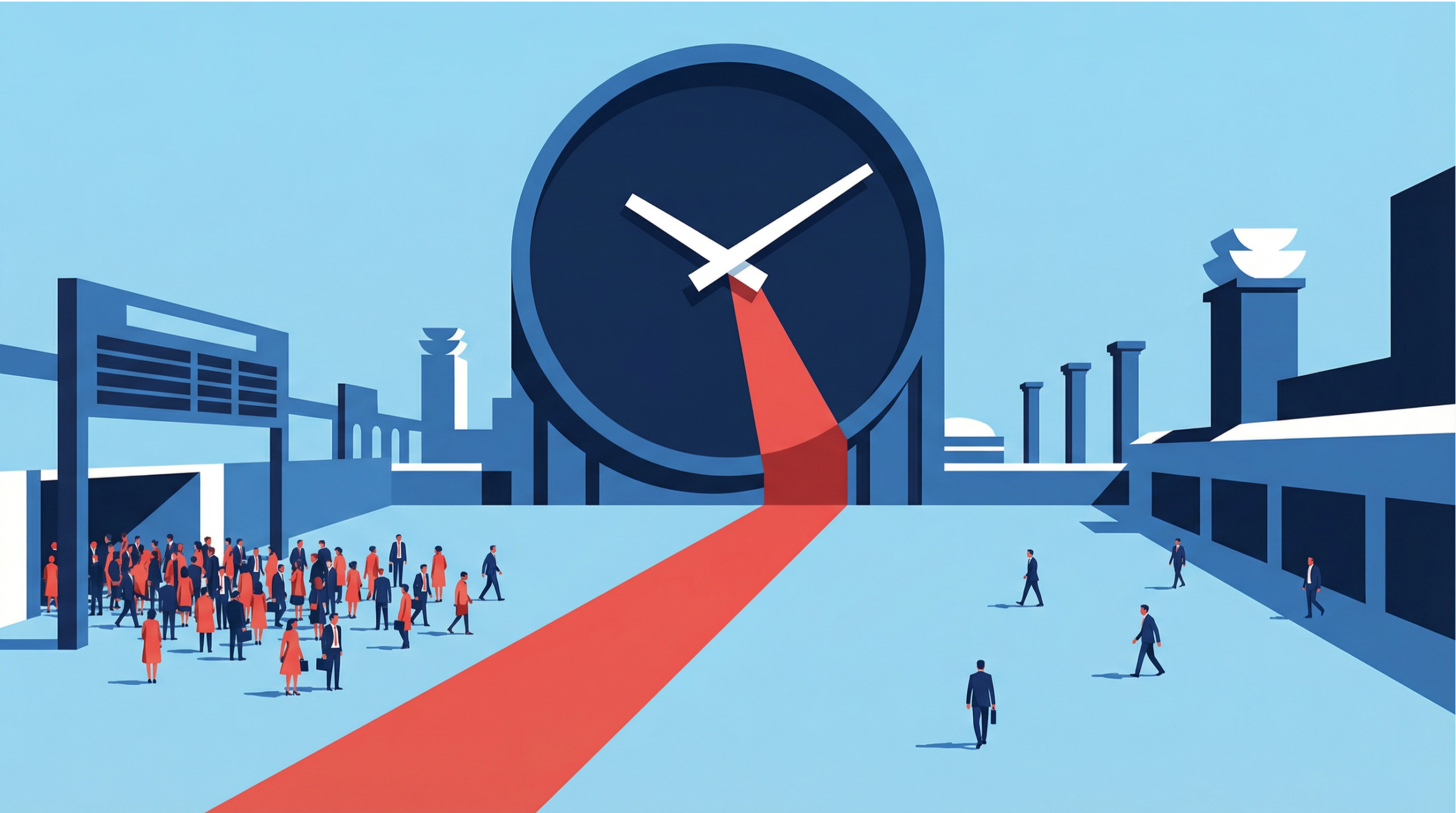 Illustration of revenue management showing time-based pricing effects, with demand and urgency shifting across time to influence pricing and capture value throughout the selling window