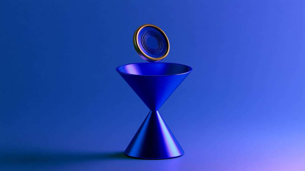 Coin passing through a funnel representing ecommerce customer acquisition cost payback and contribution margin recovery