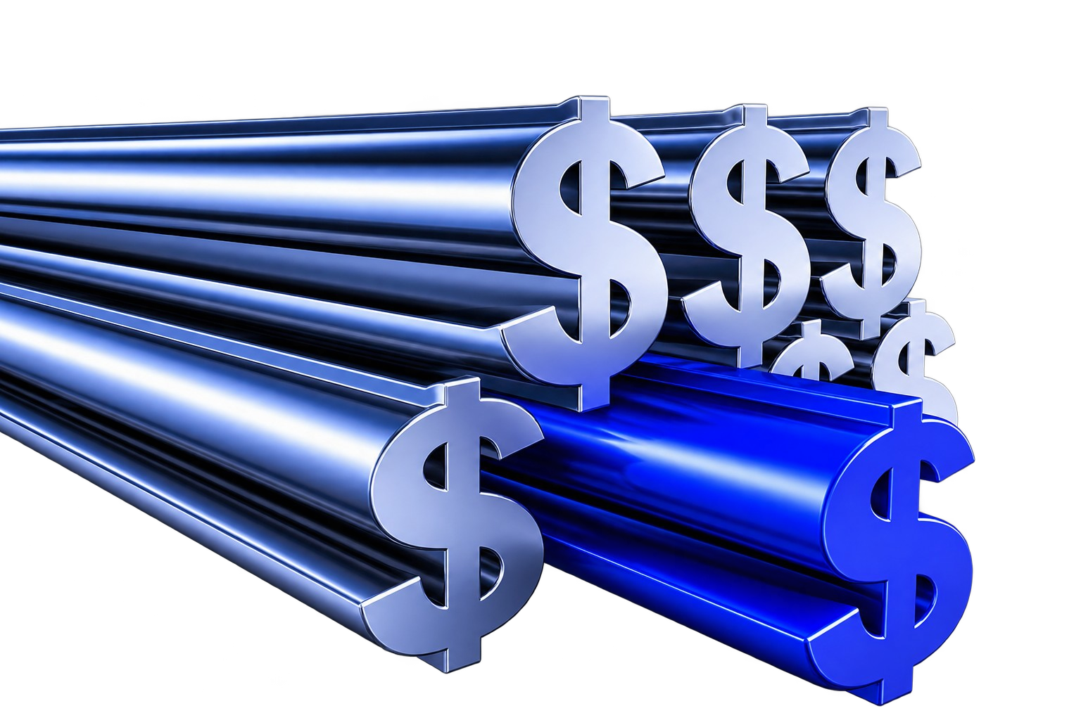 Hotel monthly financial review illustrated with financial bars and dollar symbols representing GOP variance